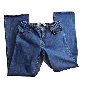 Harley Davidson Vtg Jeans Women's Dark Wash Denim Bootcut Biker Sz 10 Grunge